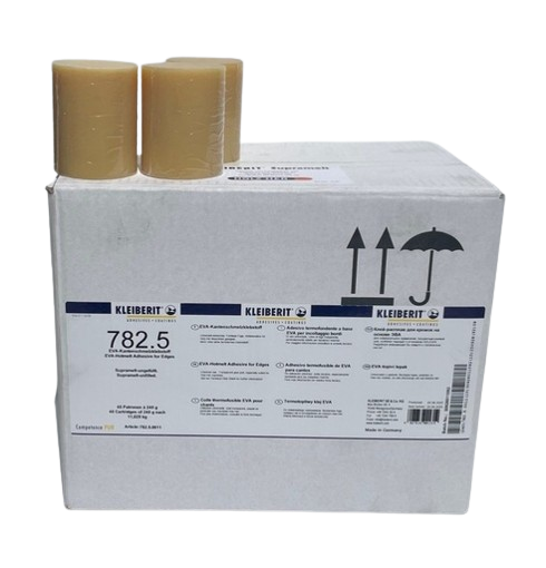 782.5 Adhesive EVA Hotmelt cartridges for Edgebanding - TRANSPARENT - Holzher machine (45 pcs/box)